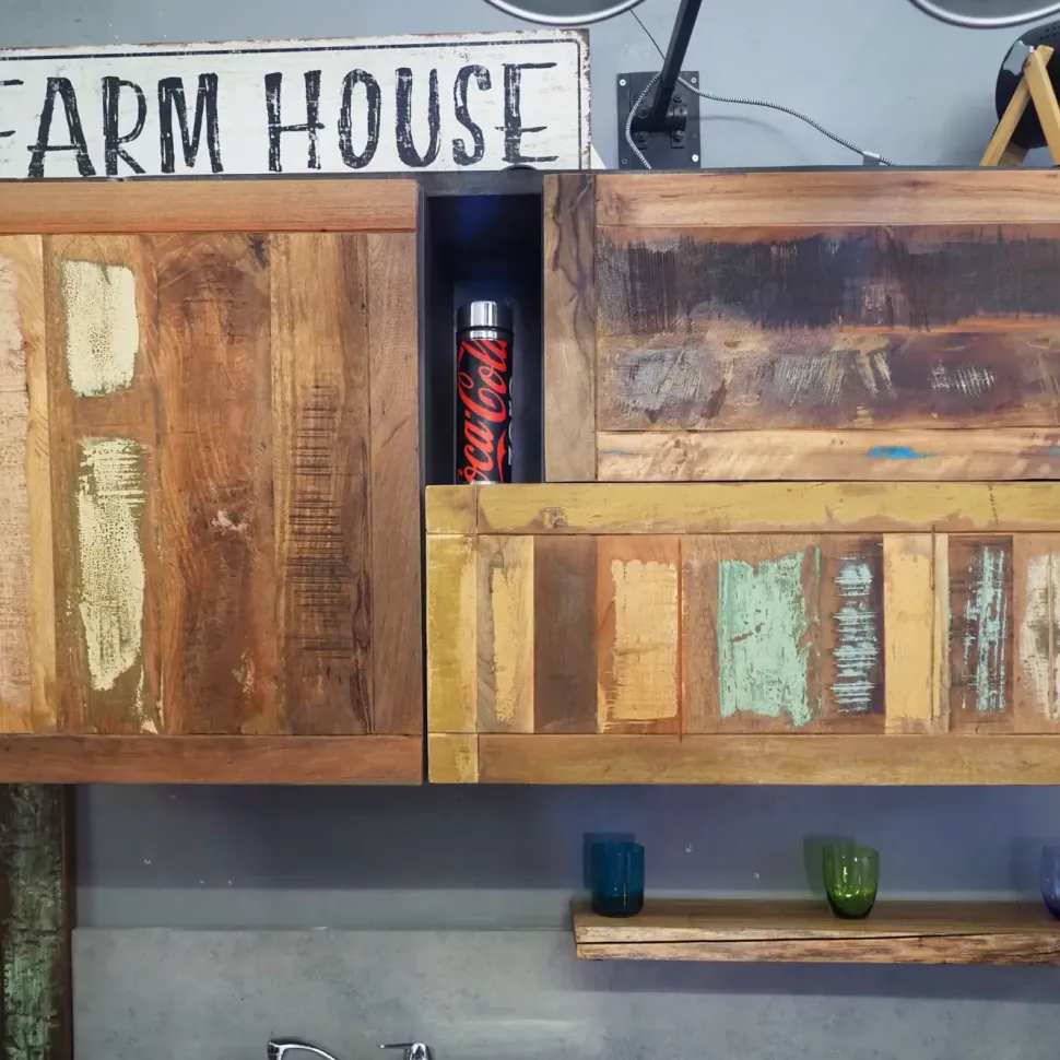 Cucina a prezzo scontato lineare industriale Cucina modello recicle industrial Nuovi mondi collection