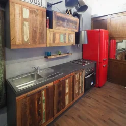 Cucina a prezzo scontato lineare industriale Cucina modello recicle industrial Nuovi mondi collection