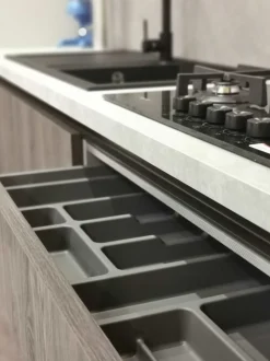 Cucina a prezzo scontato ad angolo moderna Domino 1 Prima cucine