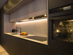 Cucina a prezzo scontato lineare moderna Plan 03 outlet Diotti.com