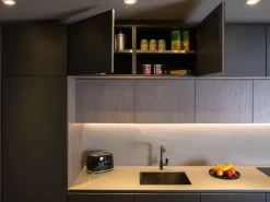 Cucina a prezzo scontato lineare moderna Plan 03 outlet Diotti.com