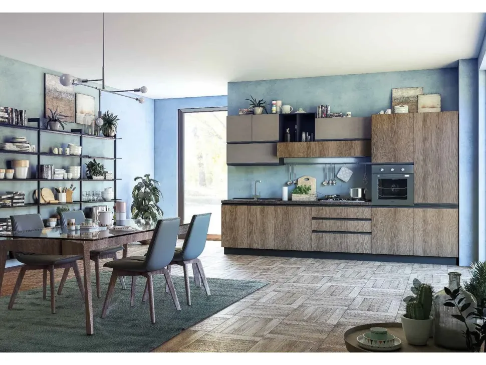 Cucina a prezzo scontato lineare moderna Gioia Evo cucine