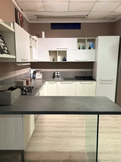 Cucina a prezzo scontato ad angolo moderna Aria e cloe Arredo3