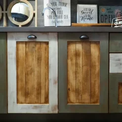 Cucina a prezzo scontato lineare provenzale Cucina nordic vintage style in legno Nuovi mondi collection