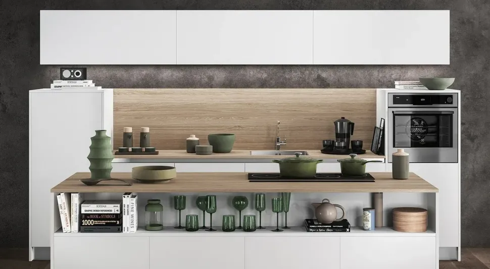 Cucina a prezzo scontato con isola design Cloe Arredo3
