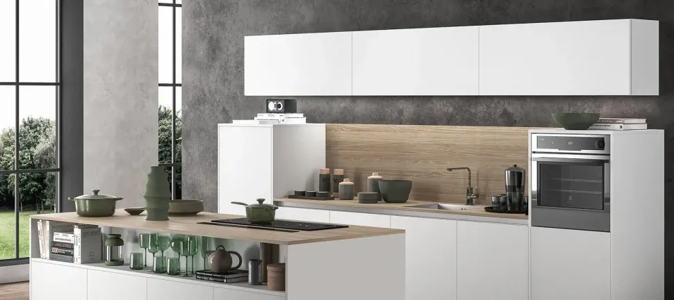 Cucina a prezzo scontato con isola design Cloe Arredo3