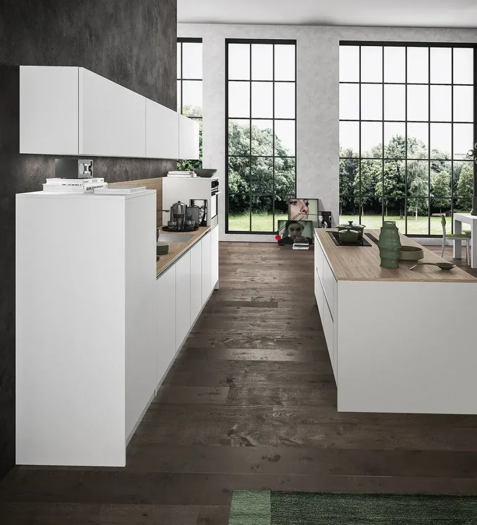 Cucina a prezzo scontato con isola design Cloe Arredo3