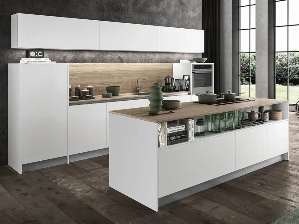 Cucina a prezzo scontato con isola design Cloe Arredo3