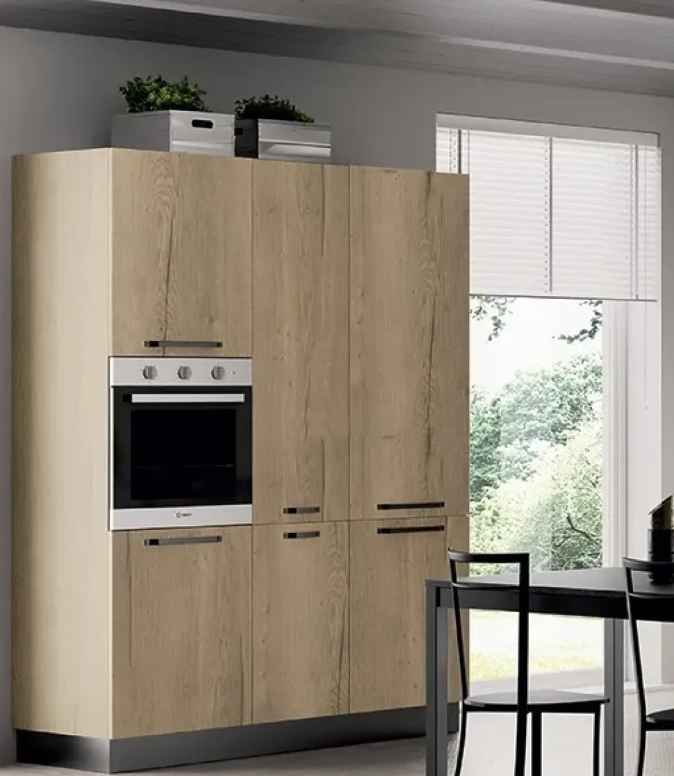 Cucina ad angolo americano Domino industriale Primacucine a prezzo ribassato