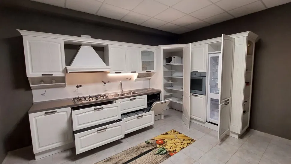 Cucina ad angolo classica bianca Artec Mida a soli 8620 Euro