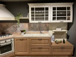 Cucina ad angolo classica rovere chiaro Stosa Bolgheri a soli 9400 Euro