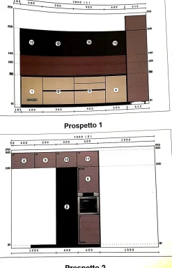 Cucina ad angolo design altri colori Stosa Metropolis