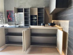 Cucina ad angolo design grigia Modulnova Mh6 a soli 22600 Euro
