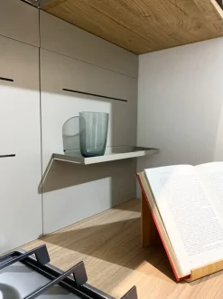 Cucina ad angolo in laccata opaco rovere chiaro Pura a prezzo scontato