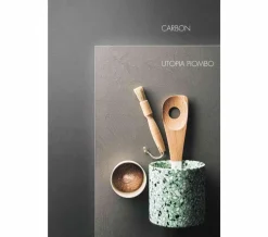 Cucina ad angolo in laminato materico antracite Sky a prezzo ribassato