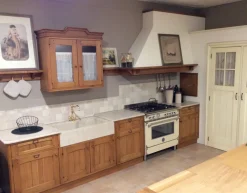 Cucina ad angolo in legno rovere chiaro Rovere a prezzo ribassato