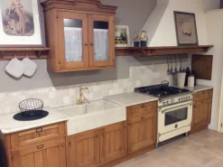 Cucina ad angolo in legno rovere chiaro Rovere a prezzo ribassato