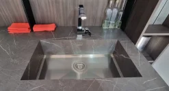 Cucina ad angolo in polimerico opaco altri colori Metropolis a prezzo scontato