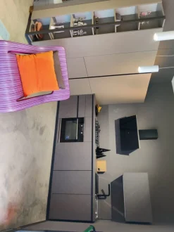 Cucina ad angolo K105 noir Zecchinon con un ribasso vantaggioso