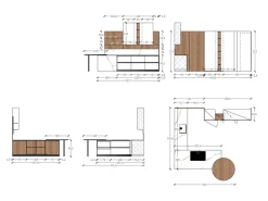 Cucina ad angolo moderna tortora Diotti.com Plan 01 outlet a soli 24790 Euro