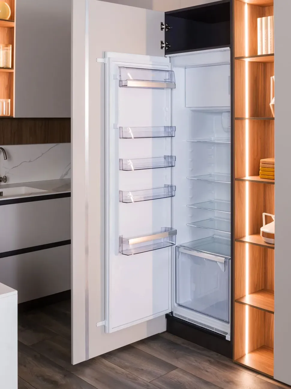 Cucina ad angolo moderna tortora Diotti.com Plan 01 outlet a soli 24790 Euro