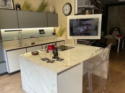 Cucina ad isola design bianca Arredo3 Agin