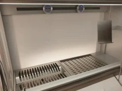 Cucina ad isola in laminato opaco bianca Artematica   a prezzo ribassato