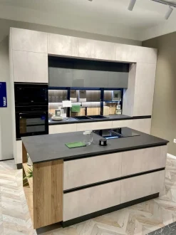 Cucina ad isola moderna bianca Creo Tablet head