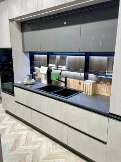 Cucina ad isola moderna bianca Creo Tablet head