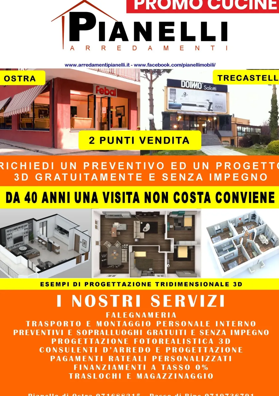 Cucina ad isola moderna Ice Febal a prezzo scontato