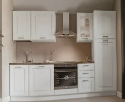 Cucina Afrodite country bianca Arrex lineare scontata 16%