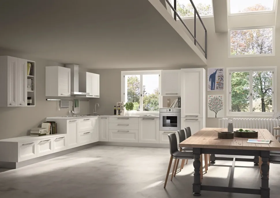 Cucina Alba 3 ad angolo Essebi con uno sconto imperdibile