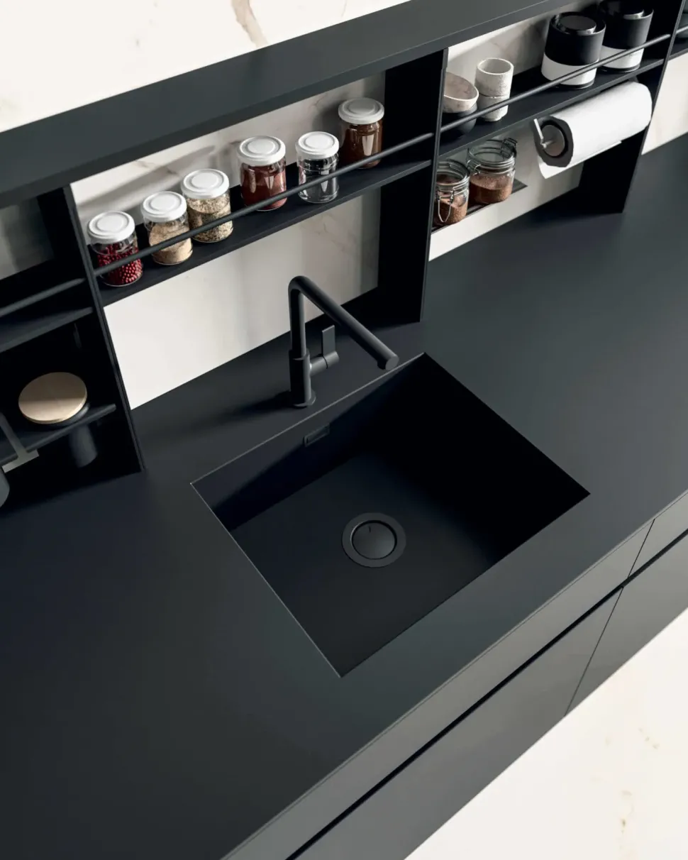 Cucina altri colori design con isola Area 22 Dibiesse