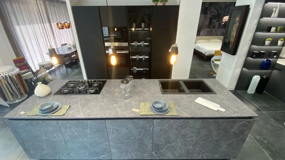 Cucina altri colori design ad isola Kappa Armony in offerta