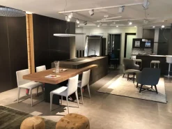 Cucina altri colori design con isola Modulnova Skill gres