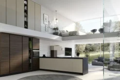 Cucina altri colori design con penisola Soft Artigianale a soli 7328 Euro