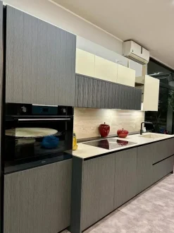 Cucina altri colori design lineare Bluna Binova