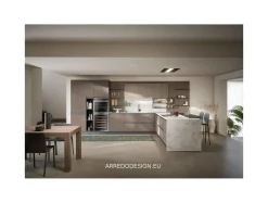 Cucina altri colori moderna con penisola Hera Prima cucine scontata