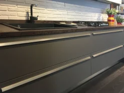 Cucina altri colori moderna ad angolo Clover bridge Lube cucine in Offerta Outlet