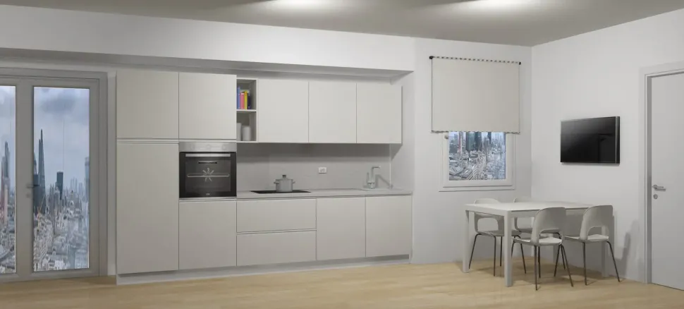 Cucina altri colori moderna lineare Gicinque Smart kmaniglia a soli 4990 Euro