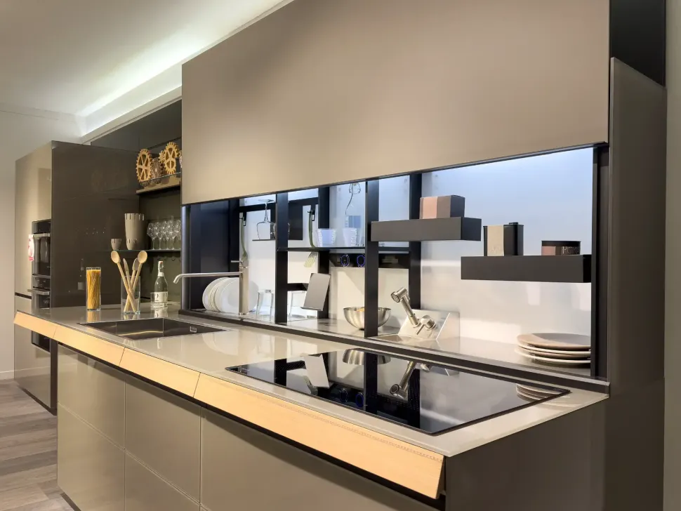 Cucina altri colori moderna lineare Genius loci con air logica Valcucine scontata
