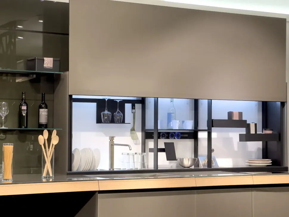 Cucina altri colori moderna lineare Genius loci con air logica Valcucine scontata
