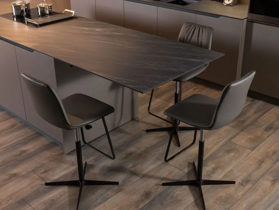 Cucina altri colori moderna con isola Klab 07 outlet Diotti.com a soli 18190 Euro