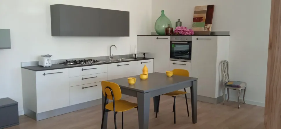 Cucina altri colori moderna ad angolo Quadra Artec