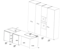 Cucina altri colori moderna con isola Soul Ernestomeda