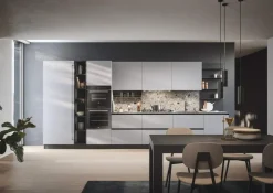 Cucina altri colori moderna lineare Prima cucine Domino composizione 09