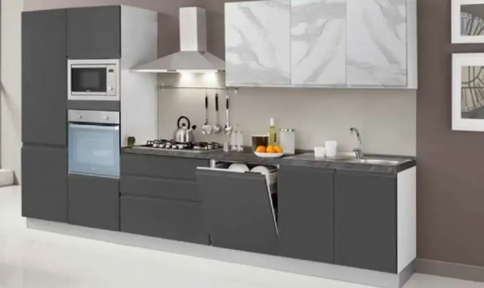 Cucina altri colori moderna lineare Cucina new kelly 360 h 216 Artigianale in offerta