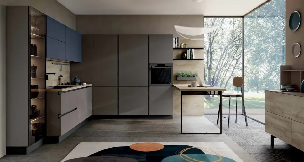 Cucina altri colori moderna ad angolo Tropea dm0683 Imab in Offerta Outlet