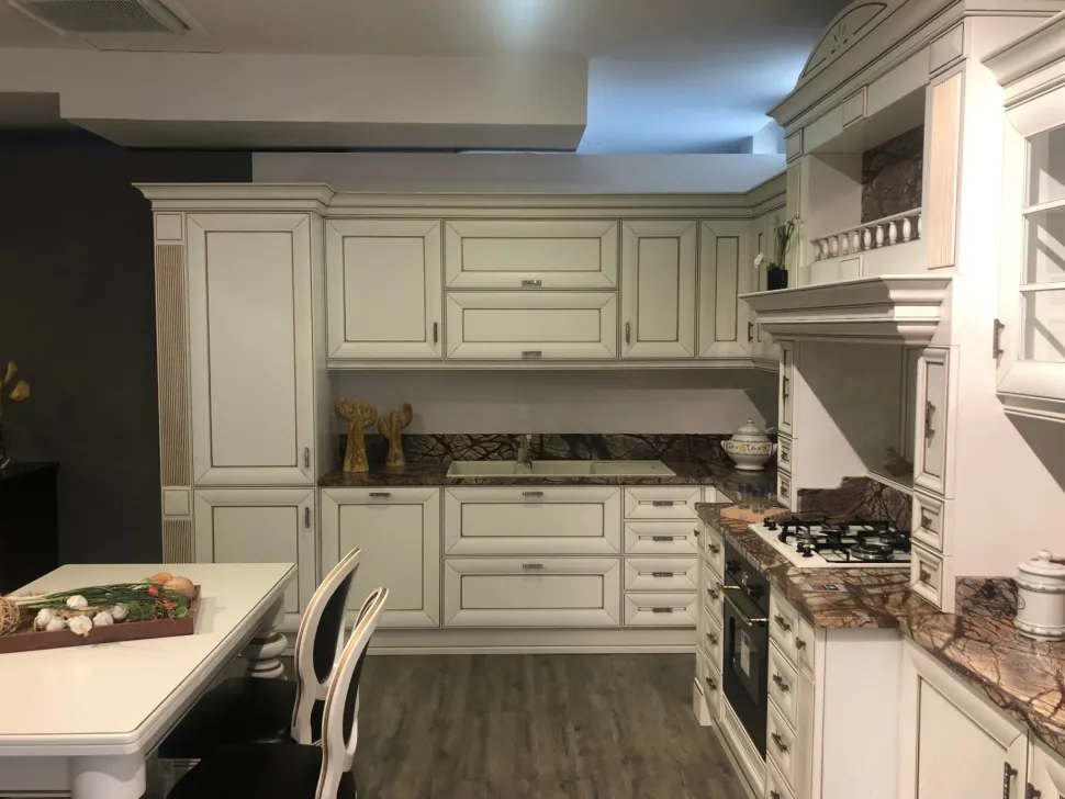 Cucina Anna classica bianca ad angolo Arrex