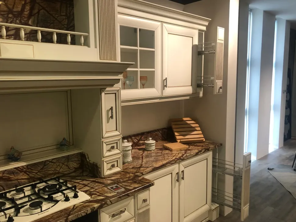 Cucina Anna classica bianca ad angolo Arrex